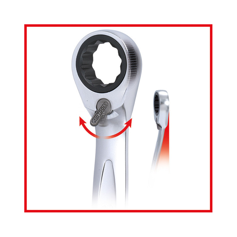 Clé mixte à cliquet réversible GEARplus®, 3/4'' KS Tools | 503.4689