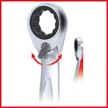 Clé mixte à cliquet réversible GEARplus®, 3/4'' KS Tools | 503.4689