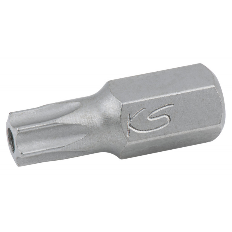Embout de vissage TORX® percé, L.30 mm - A 10 mm - T30 KS Tools | 930.2130