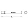 Embout de vissage 6 pans, L.75 mm - A 10 mm - 7 mm KS Tools | 975.1007