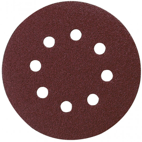 50 Disques Abrasifs 125 Mm Grain 80 - Céramique, Filet Auto-agrippant - Pour Ponceuse, Meulage Bois/métal - 7