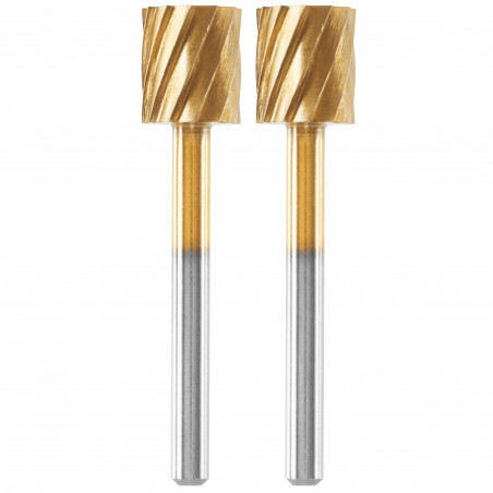 Dremel Max 115 Lot de 2 fraises acier rapide haute longévité ø 7,8mm cylindrique - BOSCH | 2 615 011 5DM
