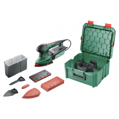 Ponceuse multi PSM 200 AES + 1 boîte à rangement SystemBox taille M - BOSCH | 0 603 3B6 002