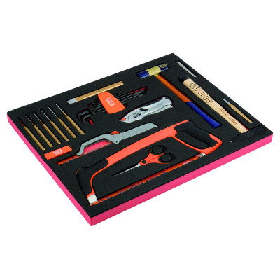 Kit d'outils de serrage/mesure mélangés, module mousse 3/3 Fit&Go - 10 pcs - Bahco | FF1A131