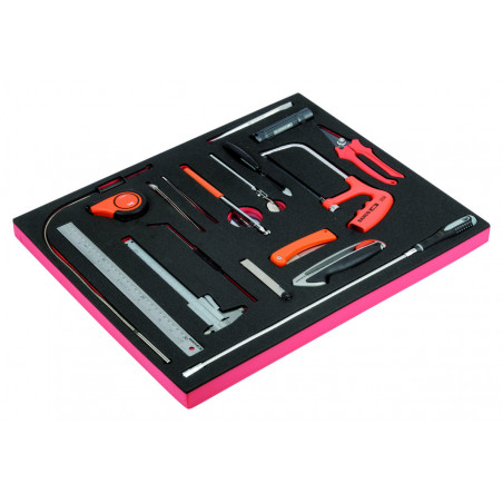Jeu d'outils divers, module mousse 3/3 Fit&Go - 18 pcs - Bahco | FF1A16