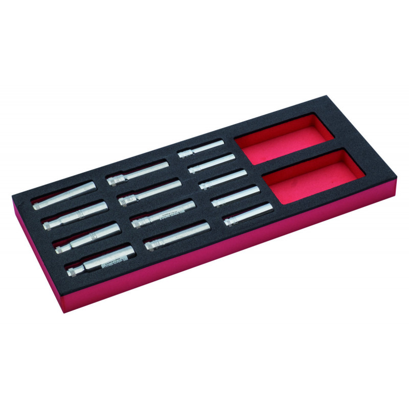 Jeu de douilles 1/2", module mousse 1/3 Fit&Go - 13 pcs - Bahco | FF1E2501