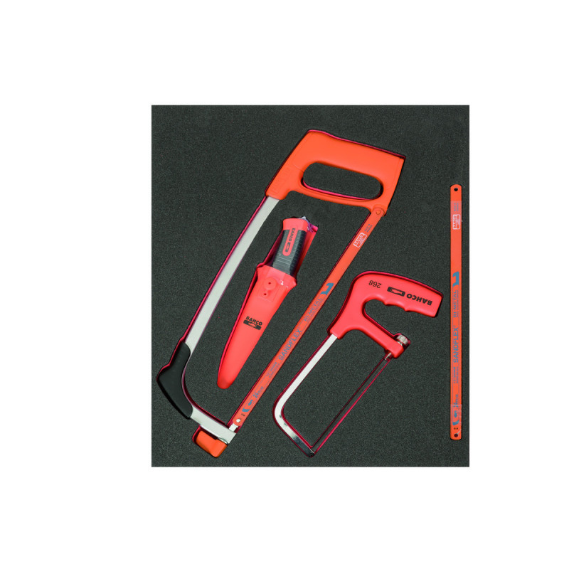 Jeu d’outils de coupe, module mousse 2/3 Fit&Go - 8 pcs - Bahco | FF1F5005