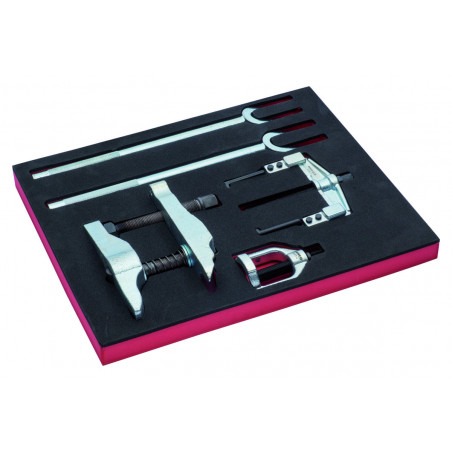 KS TOOLS Jeu D'extracteurs Pour Rotule – 7 Pièces Avec Fourches De Rechange