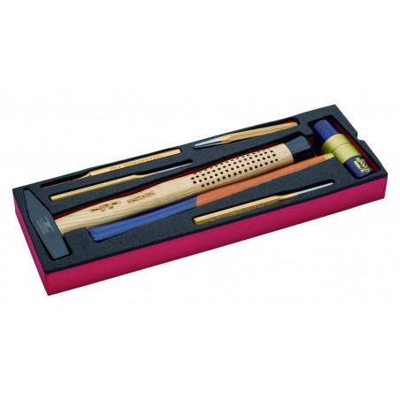 Jeu de chasse-goupilles et marteaux, module mousse pour 4750RCHDW01 Caisse rigide - 6 pcs - Bahco | FF2B06
