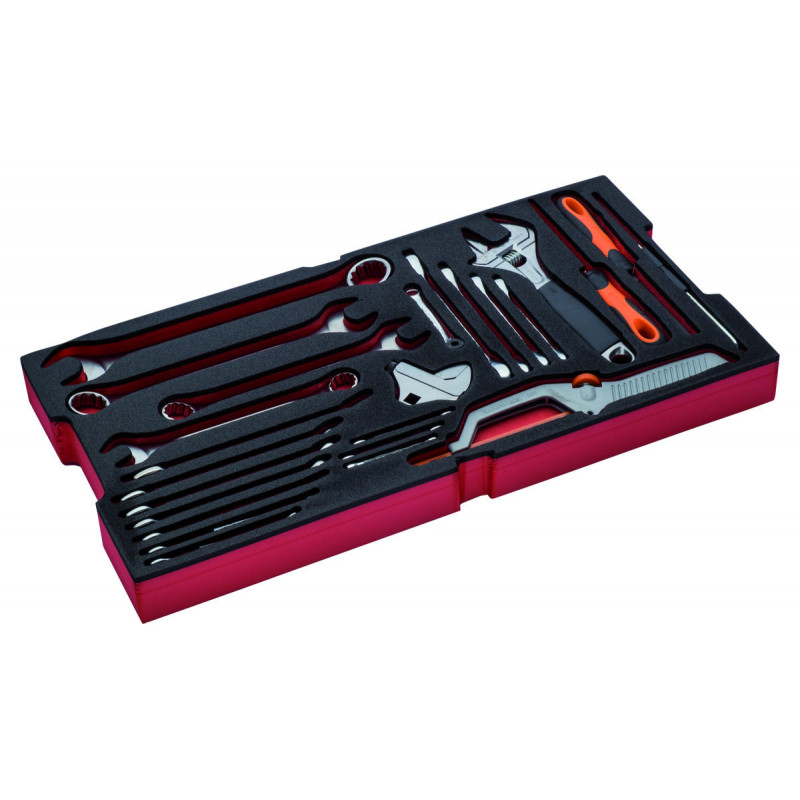 Jeu de clés, module mousse pour 4750RCHDW01 Caisse rigide à usage intensif - 25 pcs - Bahco | FF2B08