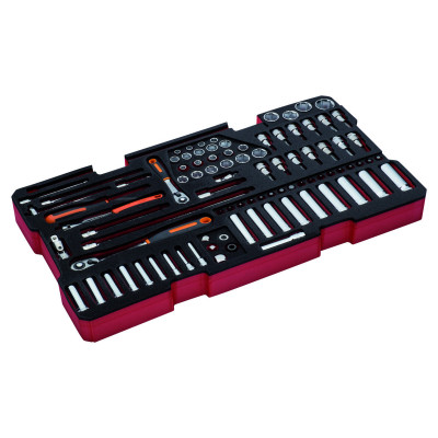 Jeu de douilles, module mousse pour 4750RCHDW01 Caisse rigide à usage intensif - 92 pcs - Bahco | FF2B12