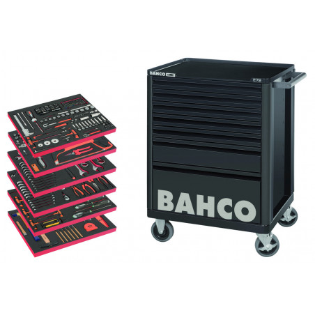 Servante avec 346 outils à usage général - Bahco | LARGE