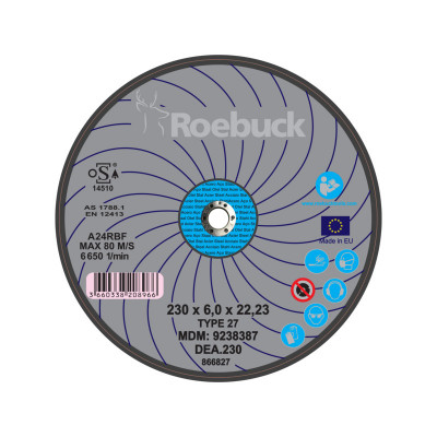DISQUE DEA.230 - D.230X6 EBARBAGE - ACIER - ROEBUCK | 866827
