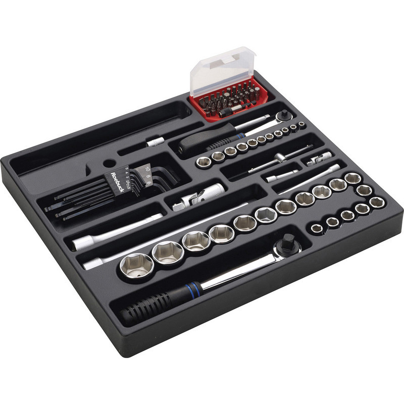MODULE CLIQUET EMBOUT ET DOUILLE 78 ELEMENTS - ROEBUCK | 880765