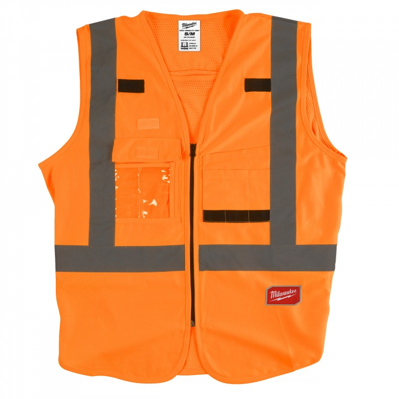 GILET HAUTE VISIBILTÉ ORANGE - 10 POCHES - Milwaukee | 4932471892