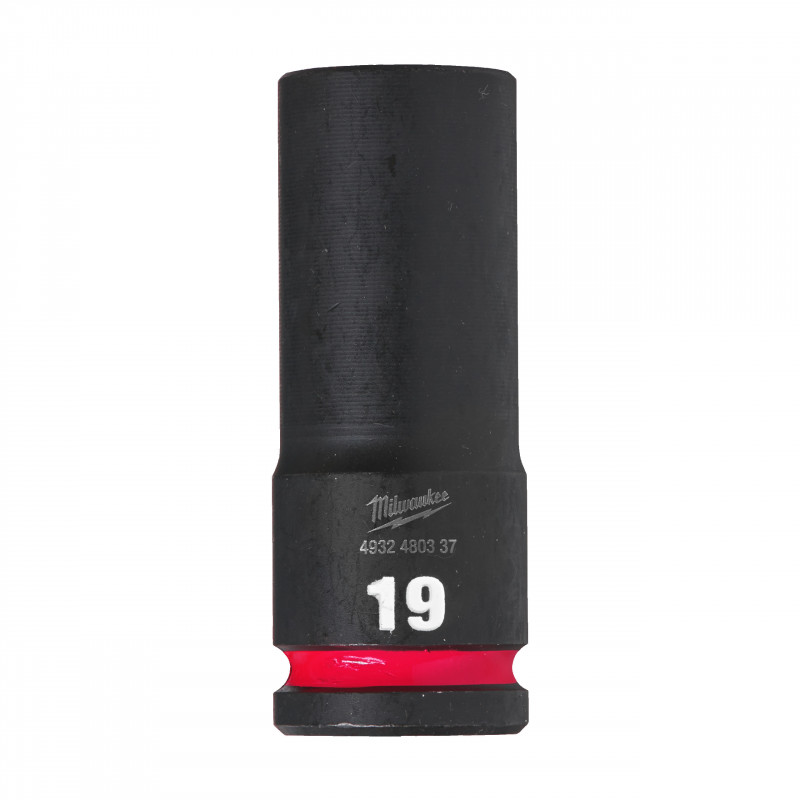 DOUILLE SHOCKWAVE 1/2 HEX LONGUE 19 MM - Clip brochable - Milwaukee | 4932480337
