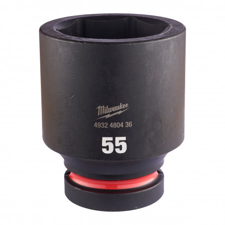 DOUILLE SHOCKWAVE 1" HEX LONGUE 55 MM - Sachet plastique - Milwaukee | 4932480436
