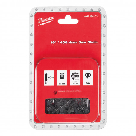 Chaîne 40 cm pour tronçonneuse M18 FCHS - Blister - Milwaukee | 4932464873