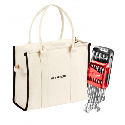 SAC WEEKEND RACING OUTILLE KIT 18 OUTILS + OPINEL FACOM