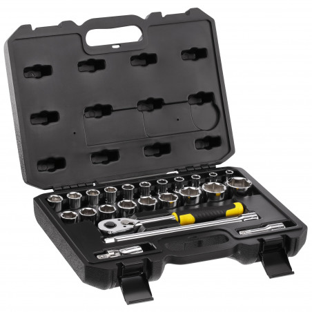 COFFRET DE DOUILLES ½’’  - JEU DE 24 PCS - STANLEY | STMT82830-1