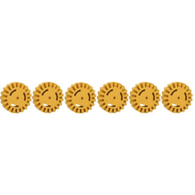 Gommes de nettoyage avec lamelles, Ø 100 x 26 mm, pack de 6 - KSTools | 515.1369