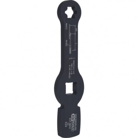 Clé à frapper TORX® E 24 pour raccords d'étriers de frein - KSTools | 517.0914