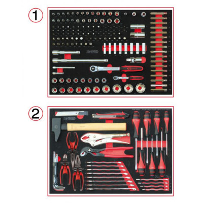 Composition d’outils pour servante 184 pièces - KSTools | 714.0184