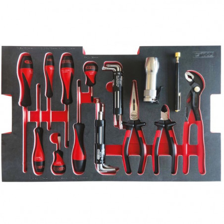 Module de vissage et pinces pour boites de transport SCM, 28 pièces - KSTools | 716.0028