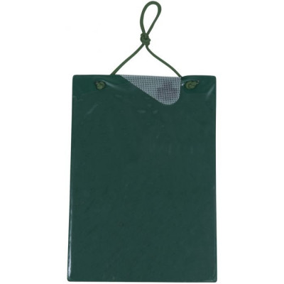 Tablette de fiche de travaux A4 avec sacoche pour clés - Verte - KSTools | 500.8098