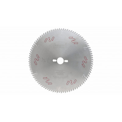 Lame de scie circulaire denture trapèze plate négative pour panneaux revêtus deux faces - FREUD | F03FS05109