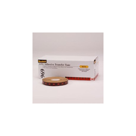 Ruban à Transfert d'Adhésif 969 Scotch®, Transparent, 12 mm x 33 m, 0.13 mm - 3M | 7000116642