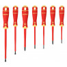 Tournevis BahcoFIT isolé VDE pour vis à fente et Phillips avec manche multi-composants - 7 pcs Bahco | B220.007