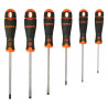 Jeu de tournevis à fente/Pozidriv BahcoFIT avec poignée en caoutchouc - 6 pcs Bahco | B219.016