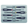 Jeu de tournevis vis à fente ERGO™/Phillips/Pozidriv avec poignée en caoutchouc - 6 pcs Bahco | BE-9884