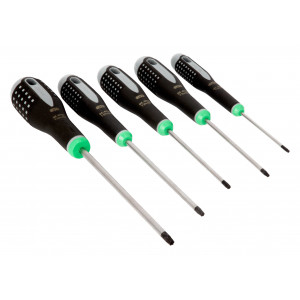 Jeu de tournevis pour vis ERGO™ TORX® avec poignée en caoutchouc - 5 pcs Bahco | BE-9885