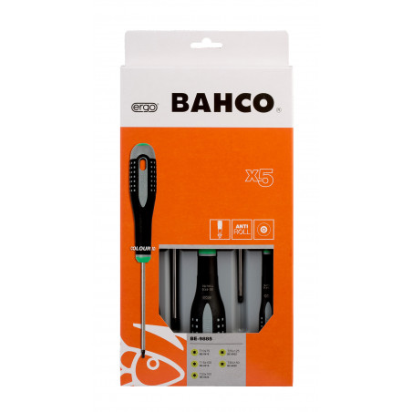 Jeu de tournevis pour vis ERGO™ TORX® avec poignée en caoutchouc - 5 pcs Bahco | BE-9885