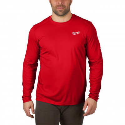 T-SHIRT WORKSKIN MANCHES-LONG ROUGE MILWAUKEE | 4932493083