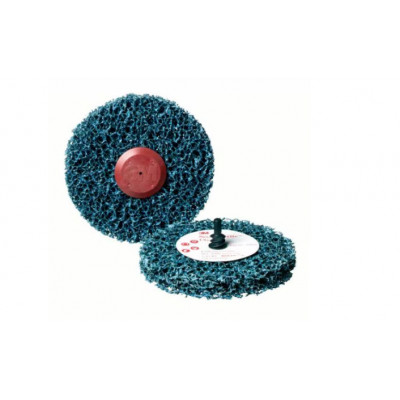 Roue abrasive non tissée Scotch-Brite™ Clean & Strip™ Roloc™+ CG-ZR, Bleu, 3M France | 7100093978