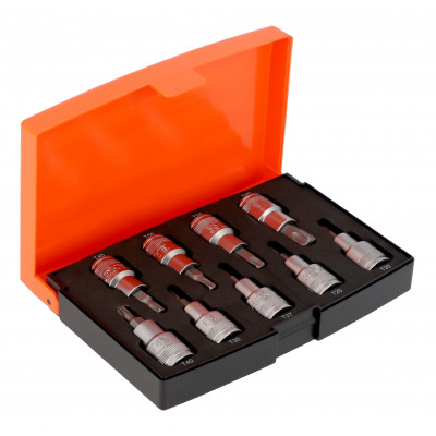 JEU DE DOUILLES 1/2 AVEC EMBOUTS TORX 9PCS - Bahco | S9TORX