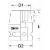 Douille à chocs TORX® 3/8", E11 KSTools | 515.0996