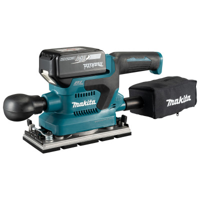 Ponceuse vibrante 18V D93x185mm+BL1850Bx2+DC18RC+MAK  - Makita | DBO382RTJ