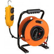 Brennenstuhl Garant V2 Enrouleur Câble 50m IP44 Extérieur – Câble Orange Robuste Fabriqué En Allemagne