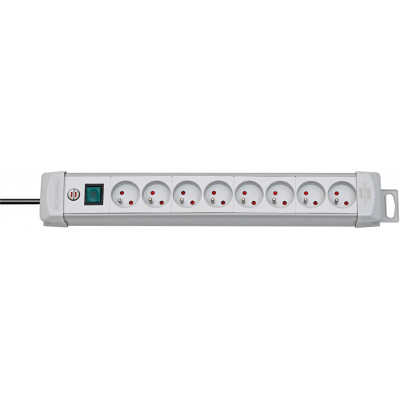 Multiprise Premium Plus 8 prises avec interrupteur, grise, 3m H05VV-F 3G1,5 - Brennenstuhl | 1156551068