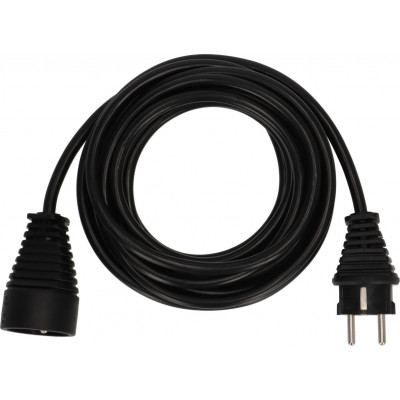 Rallonge électrique 5m H05VV-F 3G1,5 noir - Brennenstuhl | 1165441