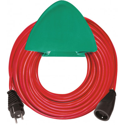 Rallonge électrique avec support de rangement mural 15m H05VV-F 3G1,5 rouge - Brennenstuhl | 1167511
