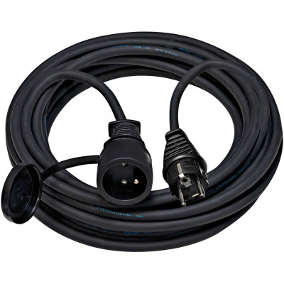 Rallonge électrique 10m H07RN-F 3G2,5, noire - Brennenstuhl | 1169331