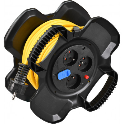 Enrouleur de câble X-GUM avec ports USB, 15m H05VV-F 3G1,5 jaune - Brennenstuhl | 1169771150