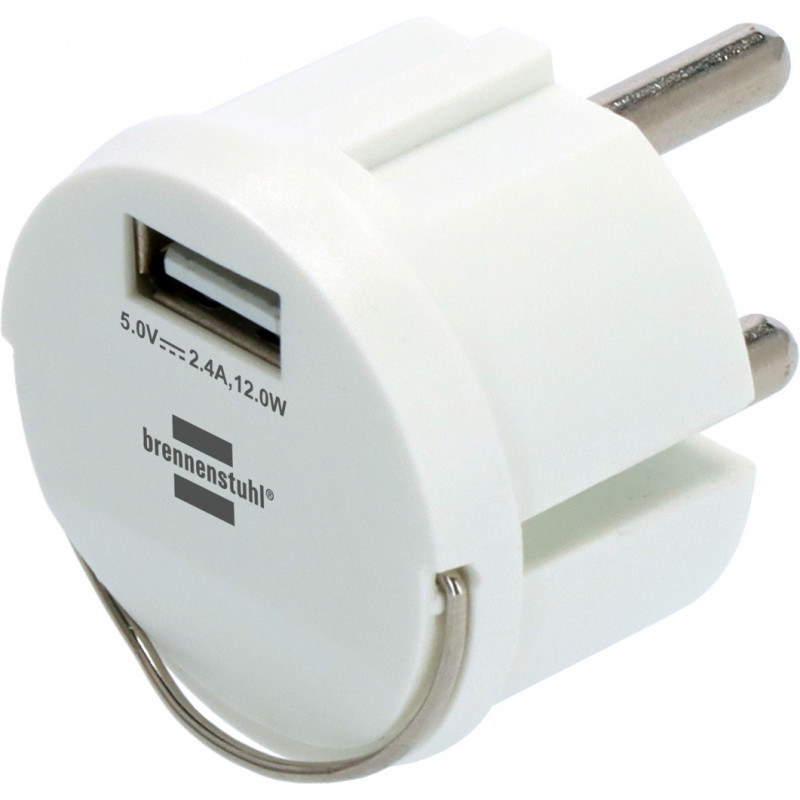 Adaptateur pour port USB 2,4A blanc - Brennenstuhl | 1508110