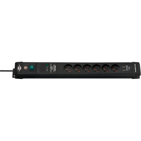 Multiprise Premium-Line avec parasurtenseur 60000A, prises-chargeur USB, filtre  - Brennenstuhl | 1951161502