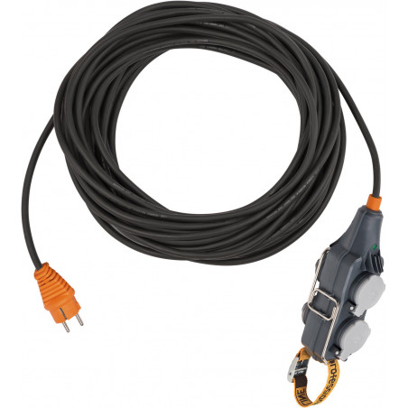 Rallonge électrique professionalLINE avec bloc 4 prises mobile Powerblock  15m H - Brennenstuhl | 9162151160